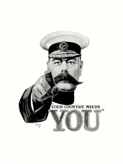 Image result for kitchener your country needs you poster
